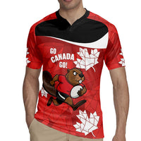 Canada Rugby Custom Rugby Jersey Beaver Mascot Go Canadian