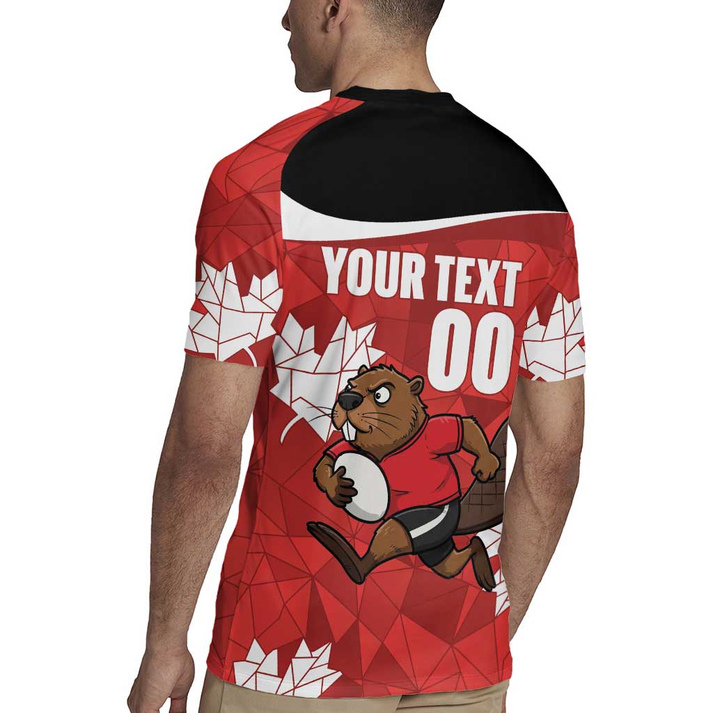 Canada Rugby Custom Rugby Jersey Beaver Mascot Go Canadian