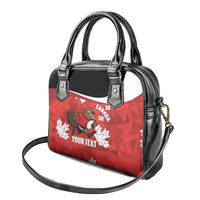 Canada Rugby Custom Shoulder Handbag Beaver Mascot Go Canadian