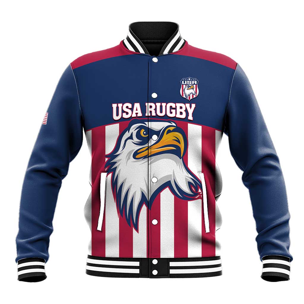 USA 2025 Rugby Custom Baseball Jacket Come On Eagle