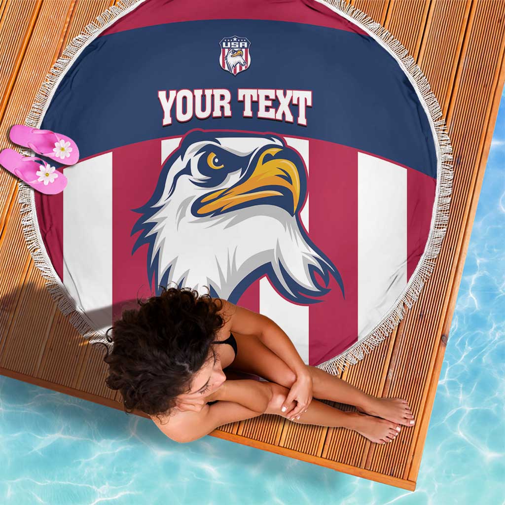 USA 2025 Rugby Custom Beach Blanket Come On Eagle