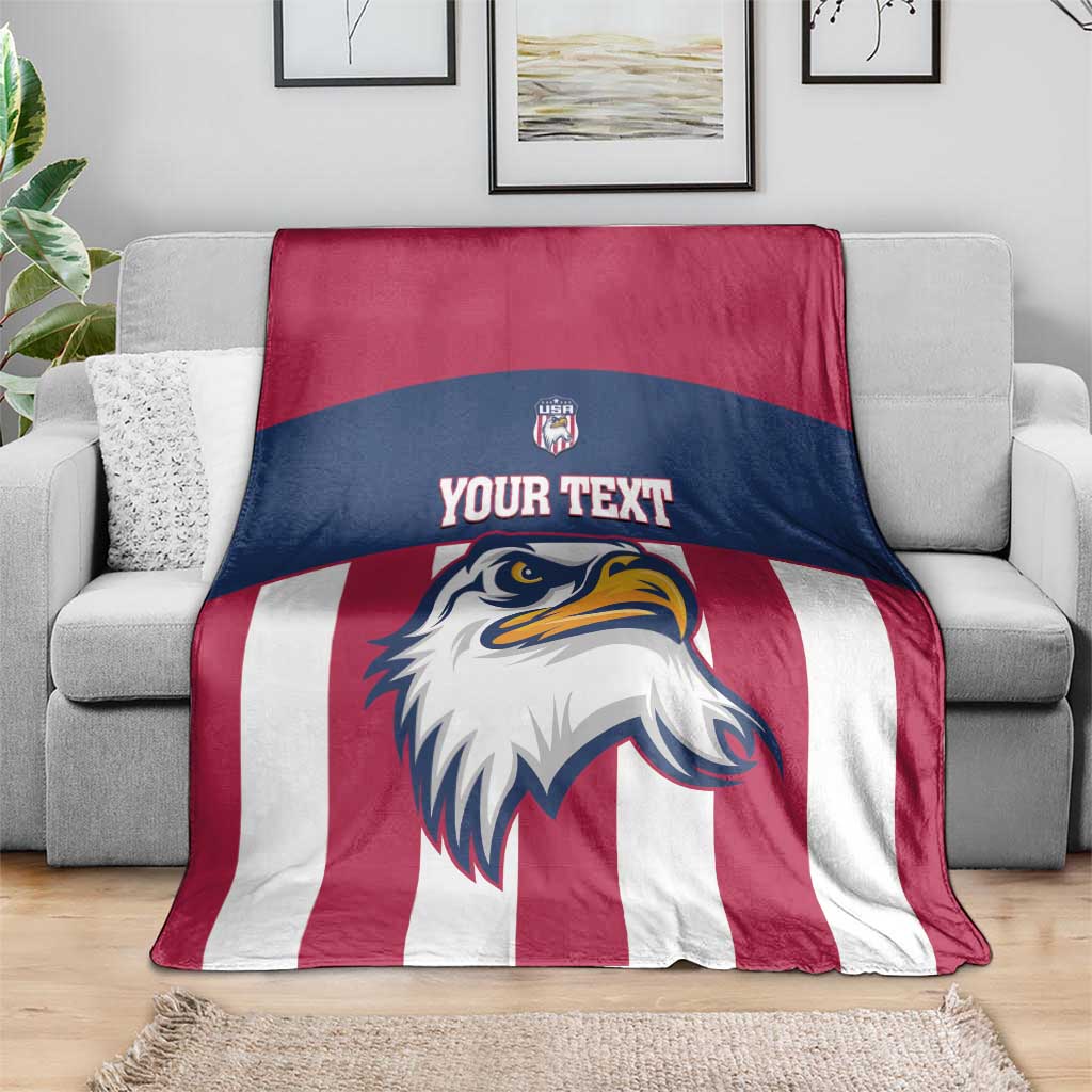 USA 2025 Rugby Custom Blanket Come On Eagle