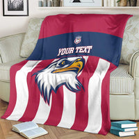USA 2025 Rugby Custom Blanket Come On Eagle