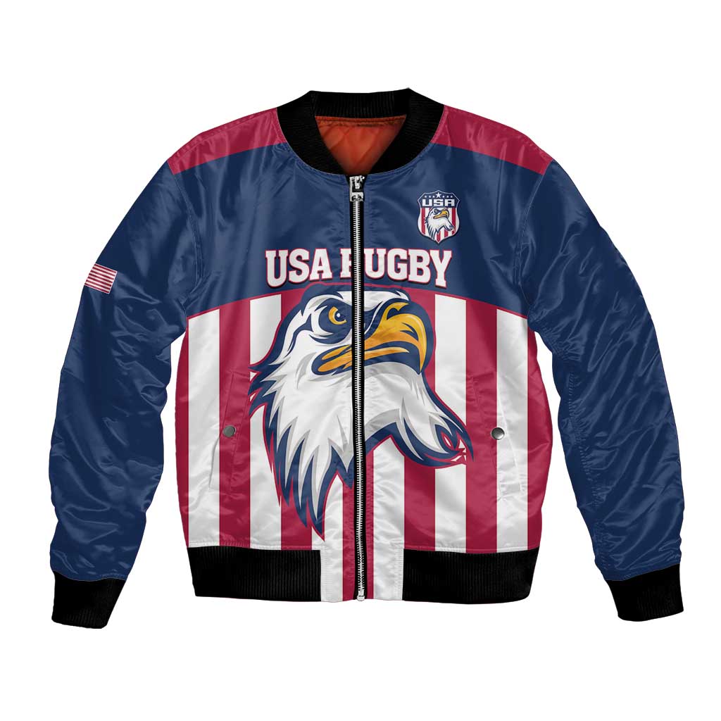 USA 2025 Rugby Custom Bomber Jacket Come On Eagle