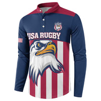 USA 2025 Rugby Custom Button Sweatshirt Come On Eagle