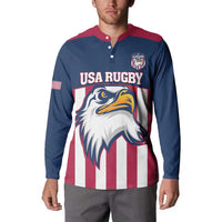 USA 2025 Rugby Custom Button Sweatshirt Come On Eagle