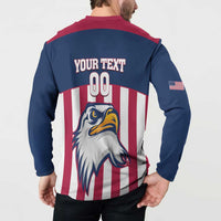 USA 2025 Rugby Custom Button Sweatshirt Come On Eagle