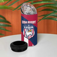 USA 2025 Rugby Custom 4 in 1 Can Cooler Tumbler Come On Eagle