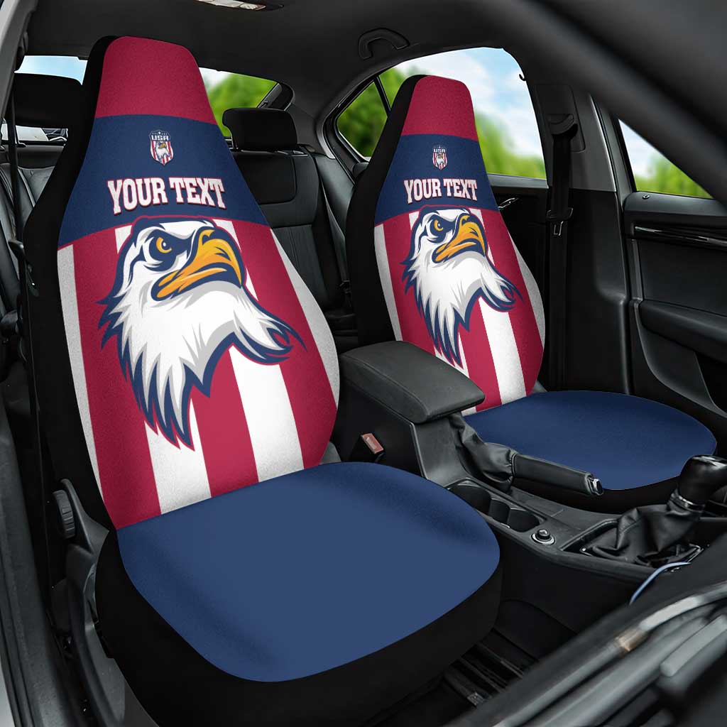 USA 2025 Rugby Custom Car Seat Cover Come On Eagle