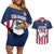 USA 2025 Rugby Custom Couples Matching Off Shoulder Short Dress and Hawaiian Shirt Come On Eagle