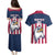 USA 2025 Rugby Custom Couples Matching Puletasi and Hawaiian Shirt Come On Eagle