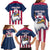 USA 2025 Rugby Custom Family Matching Long Sleeve Bodycon Dress and Hawaiian Shirt Come On Eagle