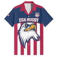 USA 2025 Rugby Custom Family Matching Long Sleeve Bodycon Dress and Hawaiian Shirt Come On Eagle