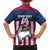 USA 2025 Rugby Custom Family Matching Off The Shoulder Long Sleeve Dress and Hawaiian Shirt Come On Eagle