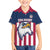 USA 2025 Rugby Custom Family Matching Off The Shoulder Long Sleeve Dress and Hawaiian Shirt Come On Eagle