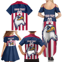 USA 2025 Rugby Custom Family Matching Summer Maxi Dress and Hawaiian Shirt Come On Eagle