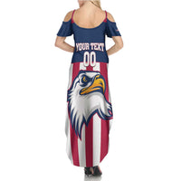 USA 2025 Rugby Custom Family Matching Summer Maxi Dress and Hawaiian Shirt Come On Eagle