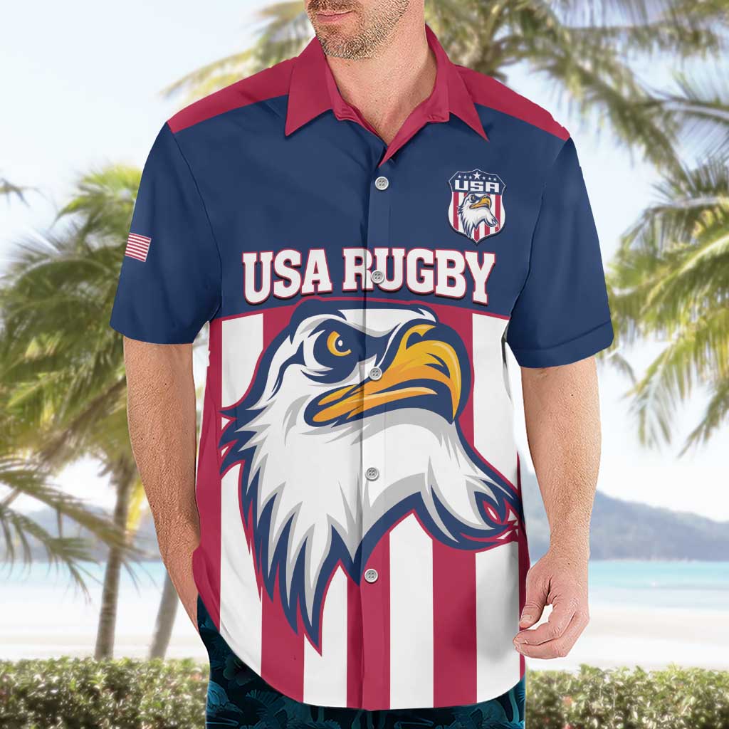 USA 2025 Rugby Custom Hawaiian Shirt Come On Eagle