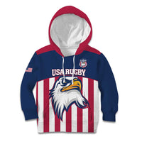USA 2025 Rugby Custom Kid Hoodie Come On Eagle