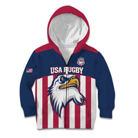 USA 2025 Rugby Custom Kid Hoodie Come On Eagle