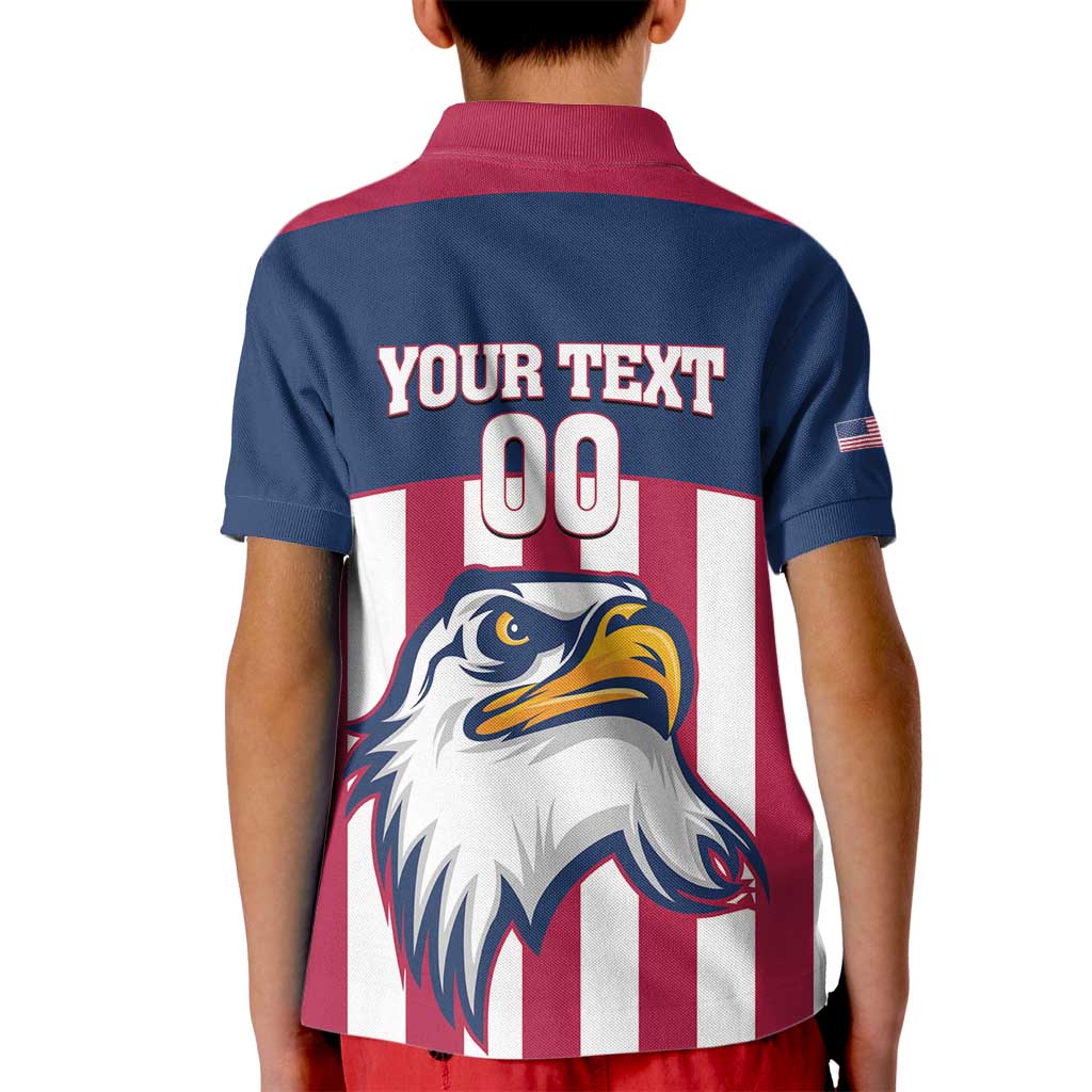 USA 2025 Rugby Custom Kid Polo Shirt Come On Eagle