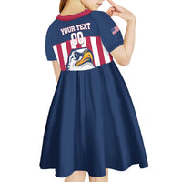 USA 2025 Rugby Custom Kid Short Sleeve Dress Come On Eagle