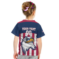 USA 2025 Rugby Custom Kid T Shirt Come On Eagle