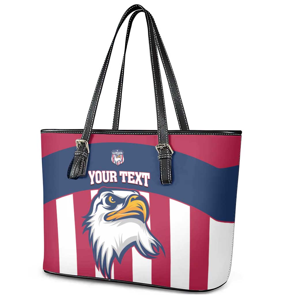 USA 2025 Rugby Custom Leather Tote Bag Come On Eagle