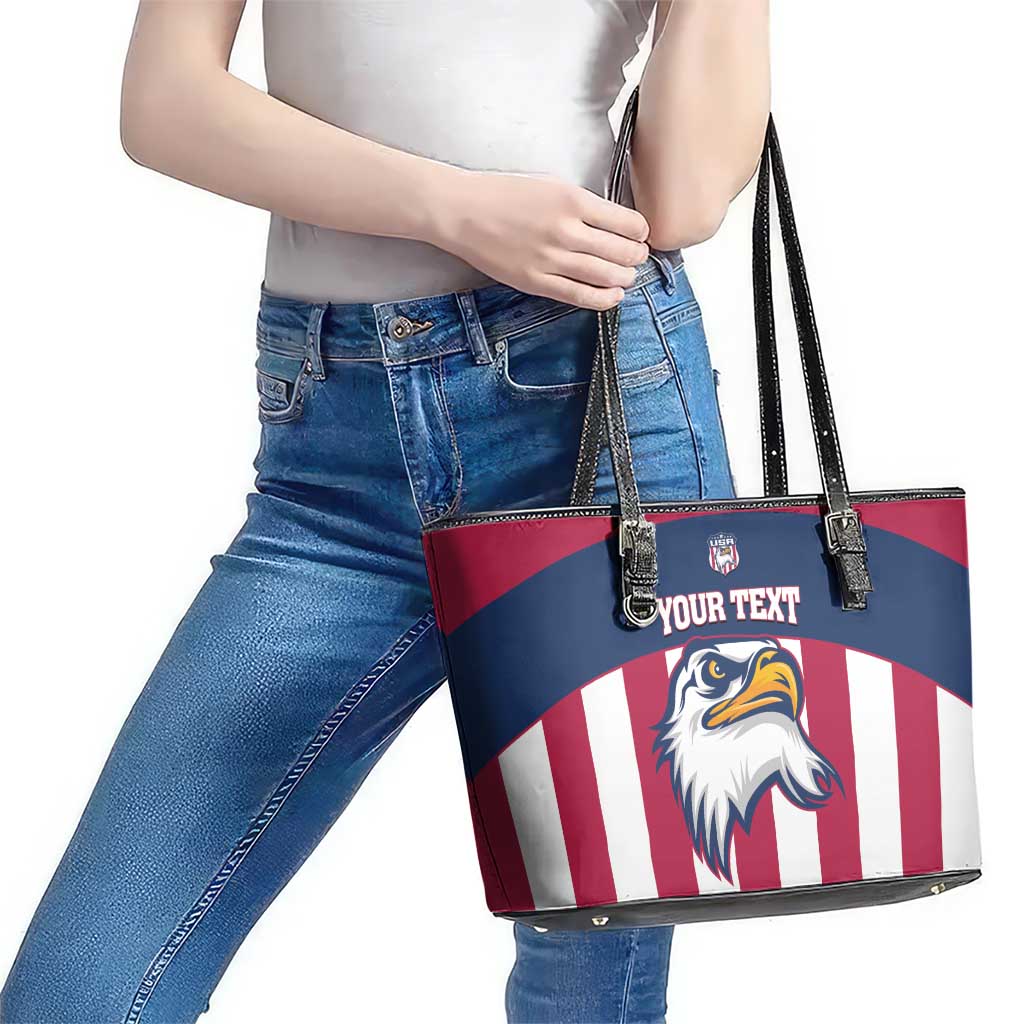 USA 2025 Rugby Custom Leather Tote Bag Come On Eagle
