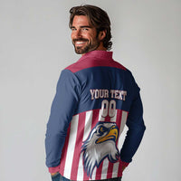 USA 2025 Rugby Custom Long Sleeve Polo Shirt Come On Eagle