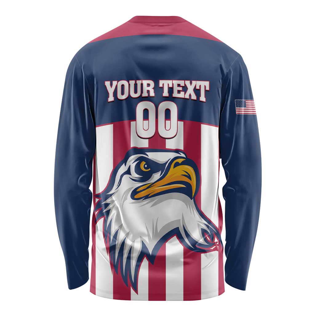 USA 2025 Rugby Custom Long Sleeve Shirt Come On Eagle