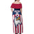 USA 2025 Rugby Custom Off Shoulder Maxi Dress Come On Eagle