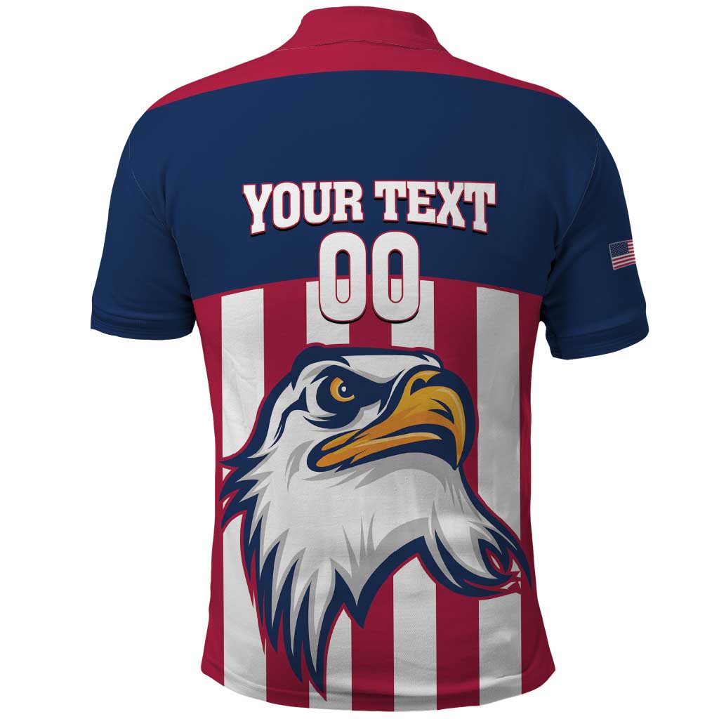 USA 2025 Rugby Custom Polo Shirt Come On Eagle