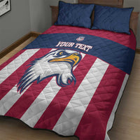 USA 2025 Rugby Custom Quilt Bed Set Come On Eagle