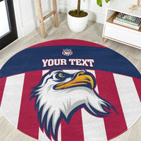 USA 2025 Rugby Custom Round Carpet Come On Eagle