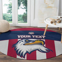 USA 2025 Rugby Custom Round Carpet Come On Eagle