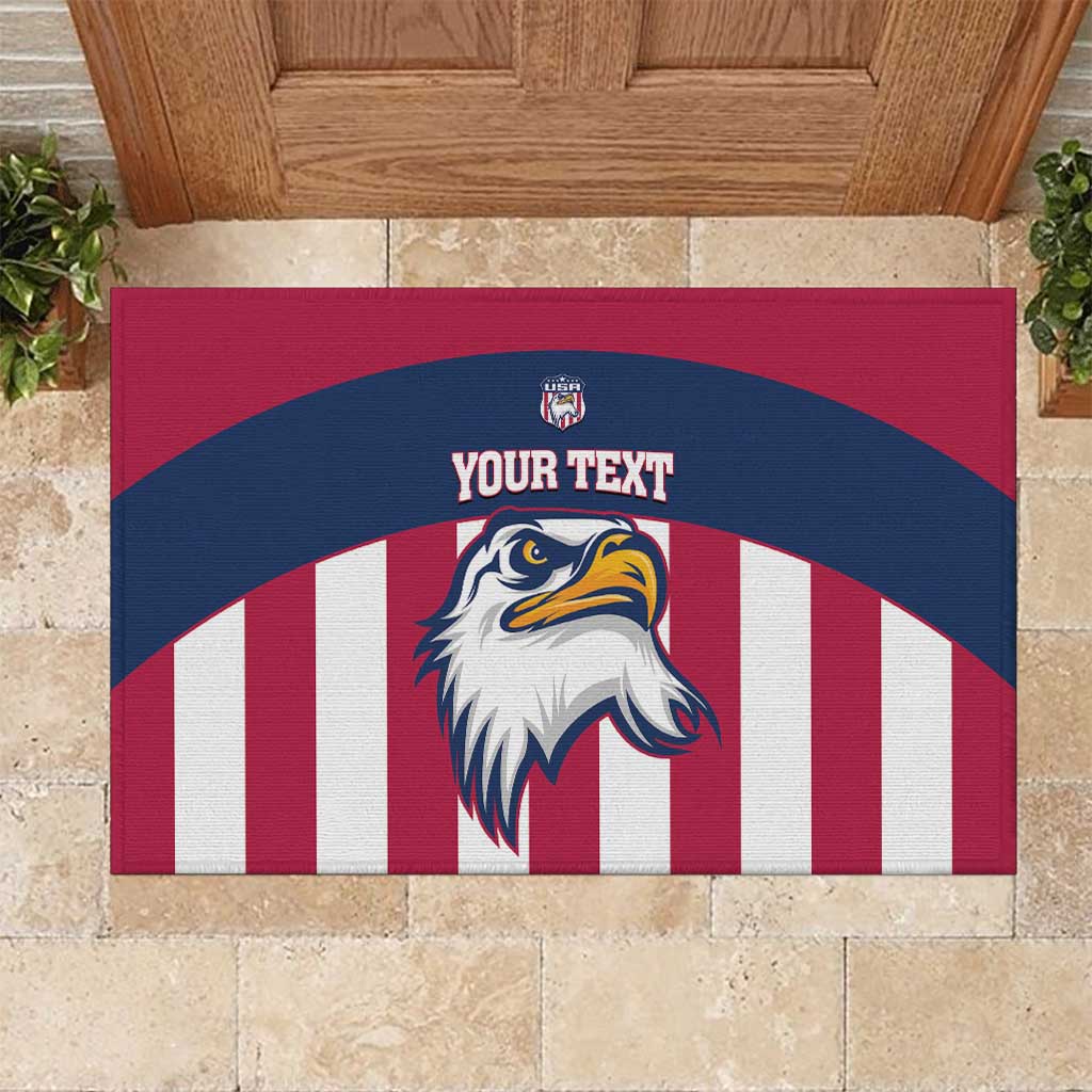 USA 2025 Rugby Custom Rubber Doormat Come On Eagle