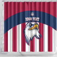 USA 2025 Rugby Custom Shower Curtain Come On Eagle