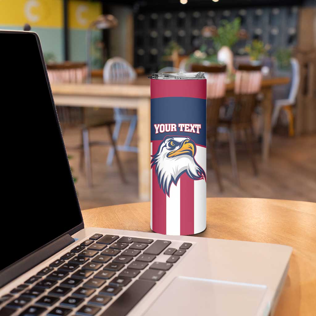 USA 2025 Rugby Custom Skinny Tumbler Come On Eagle
