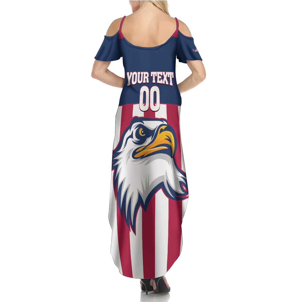 USA 2025 Rugby Custom Summer Maxi Dress Come On Eagle
