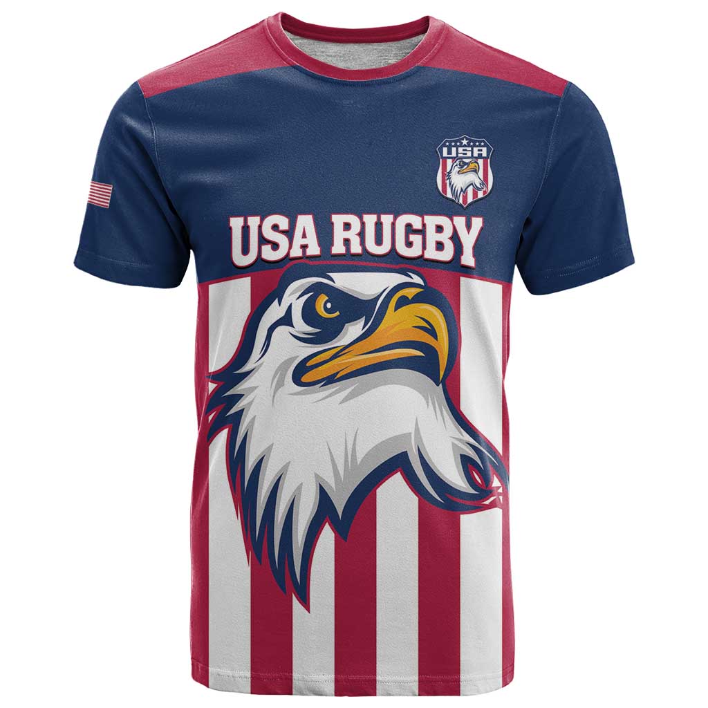 USA 2025 Rugby Custom T Shirt Come On Eagle