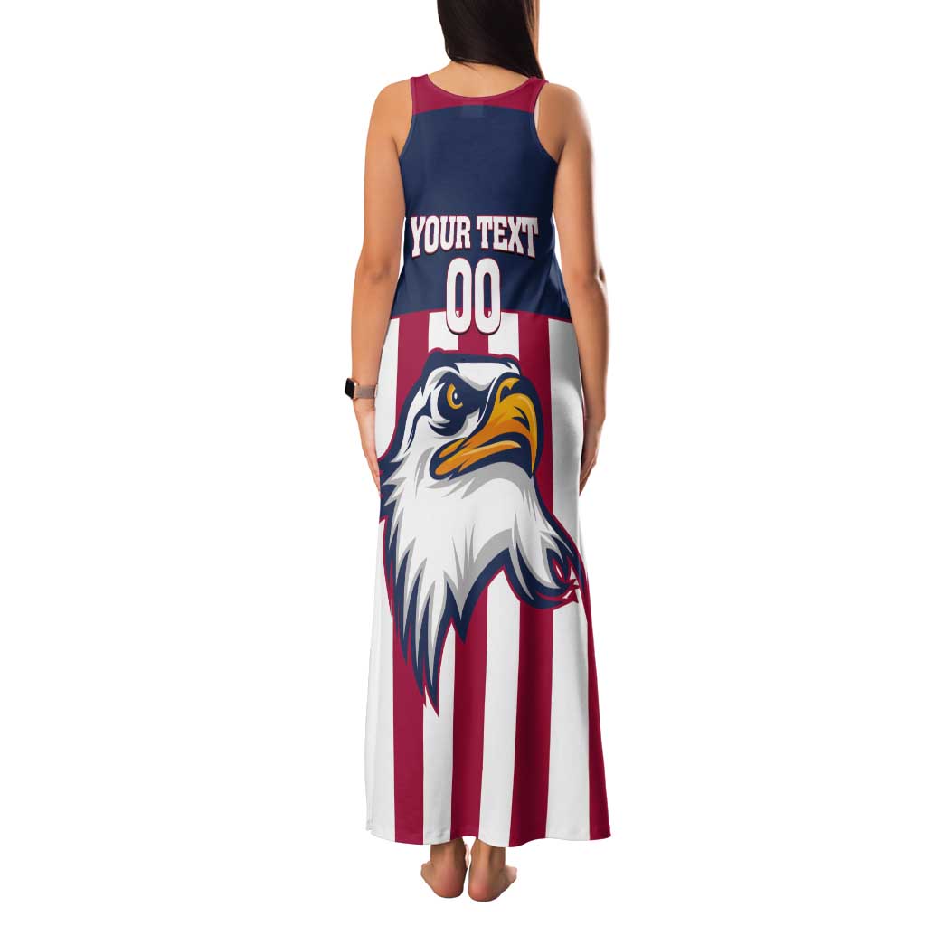 USA 2025 Rugby Custom Tank Maxi Dress Come On Eagle