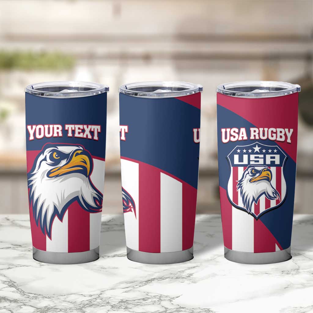 USA 2025 Rugby Custom Tumbler Cup Come On Eagle