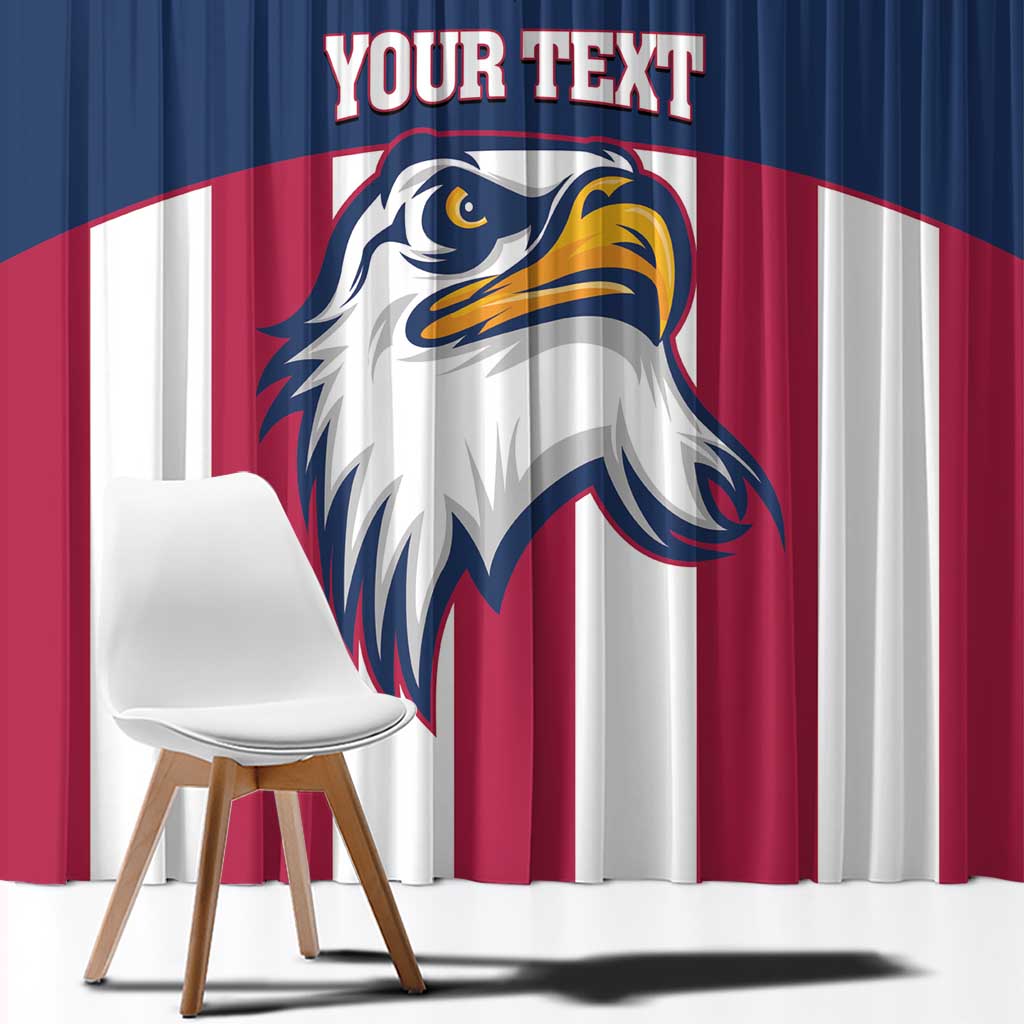 USA 2025 Rugby Custom Window Curtain Come On Eagle