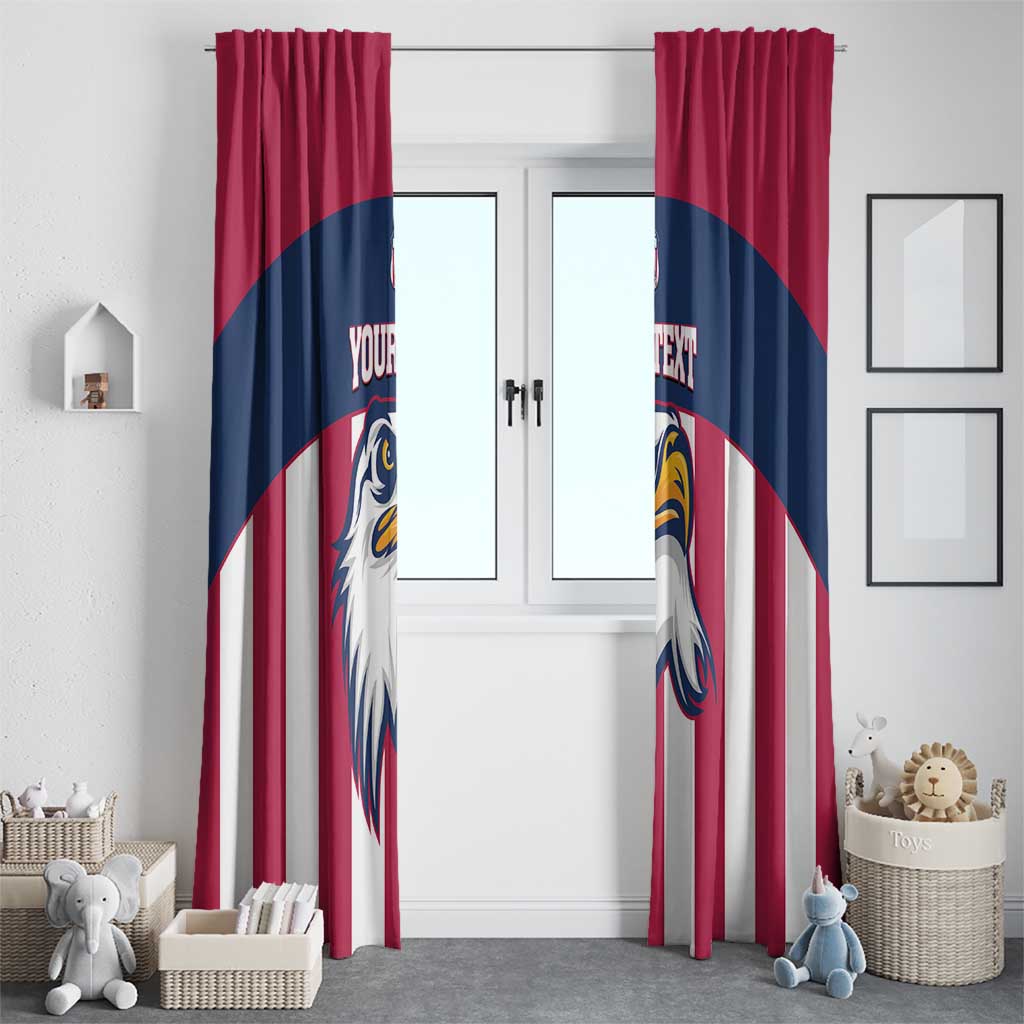 USA 2025 Rugby Custom Window Curtain Come On Eagle