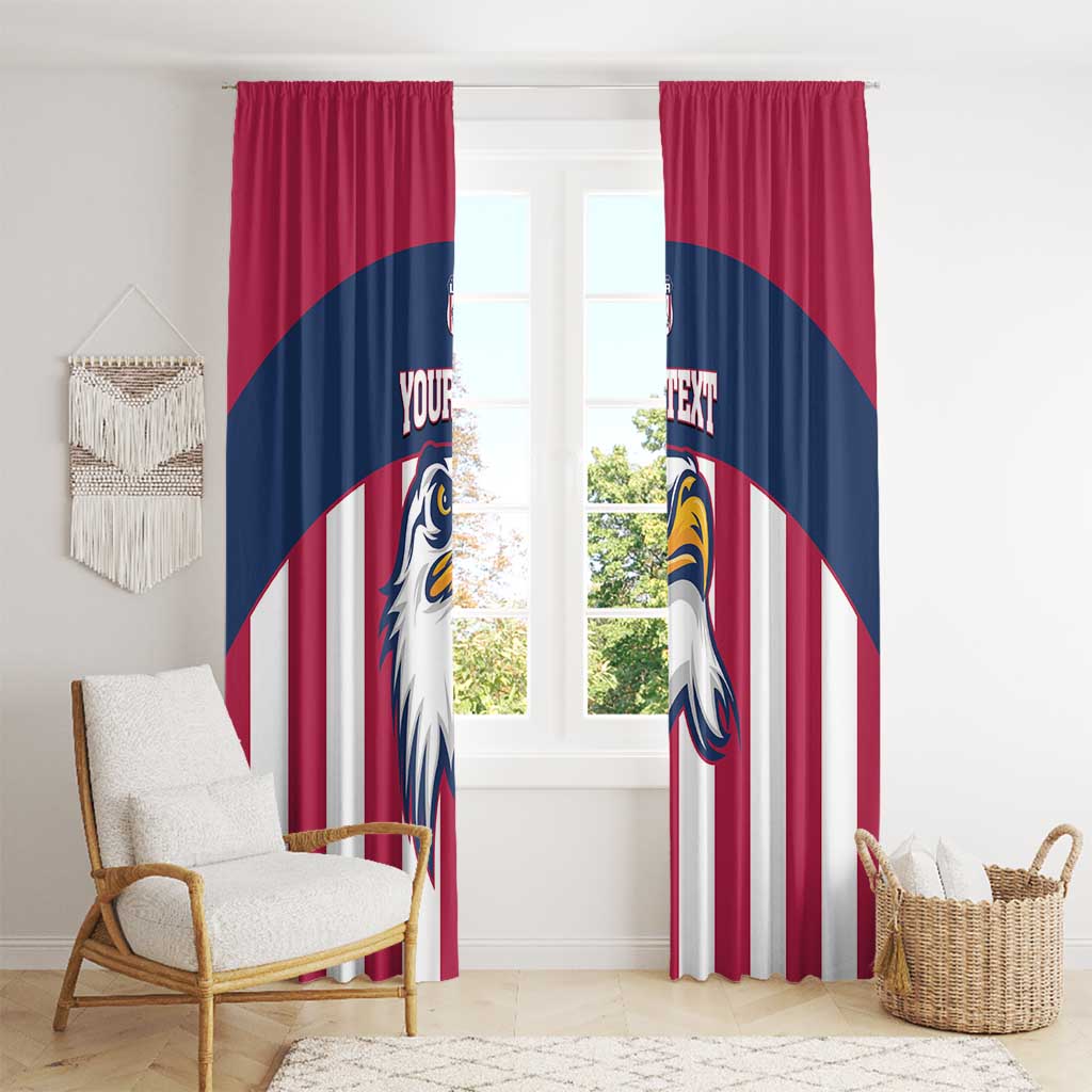 USA 2025 Rugby Custom Window Curtain Come On Eagle