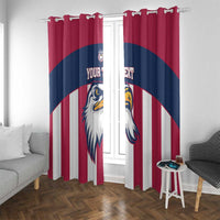 USA 2025 Rugby Custom Window Curtain Come On Eagle