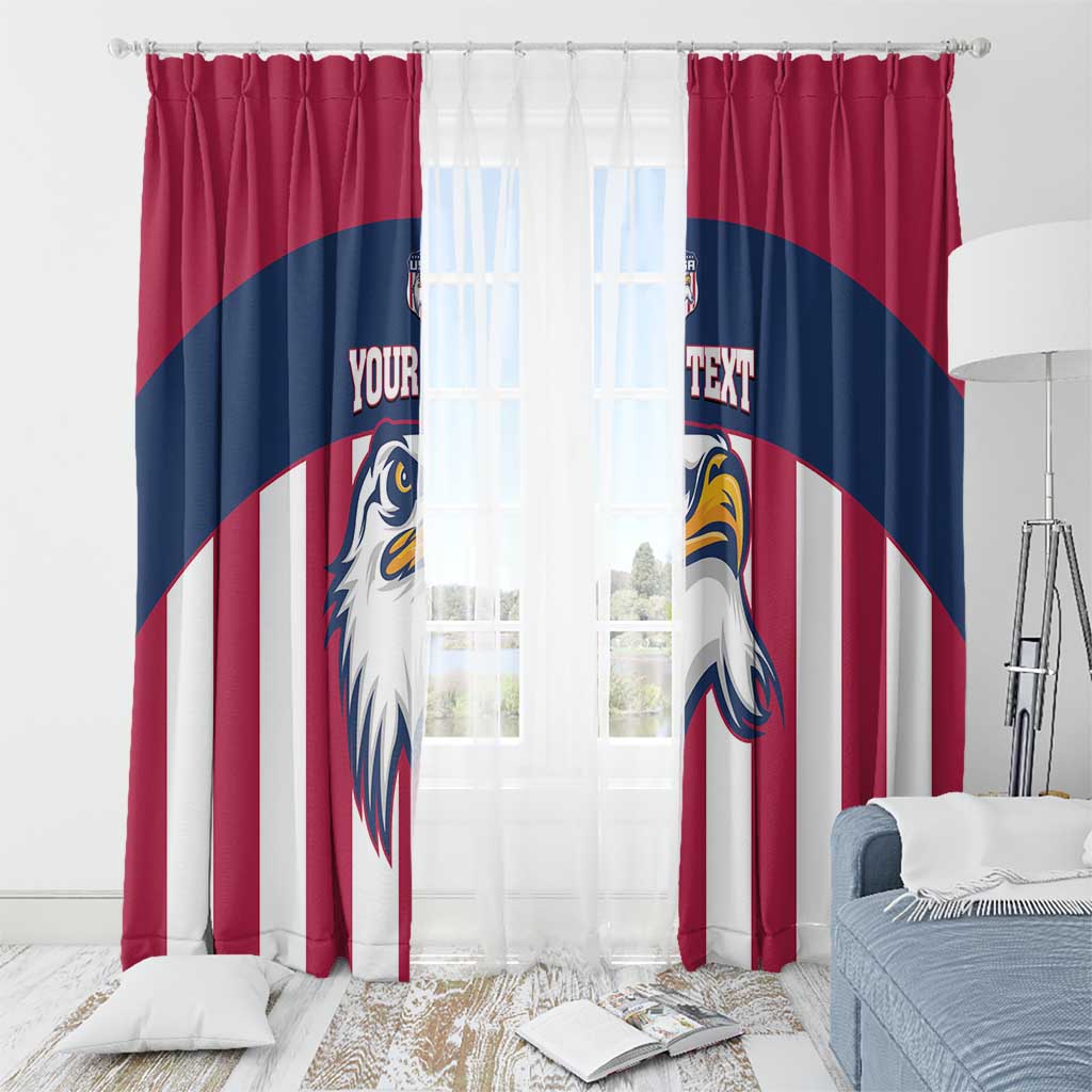 USA 2025 Rugby Custom Window Curtain Come On Eagle