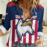 USA 2025 Rugby Custom Women Casual Shirt Come On Eagle