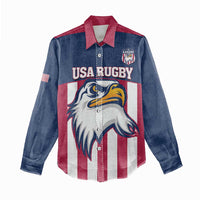 USA 2025 Rugby Custom Women Casual Shirt Come On Eagle